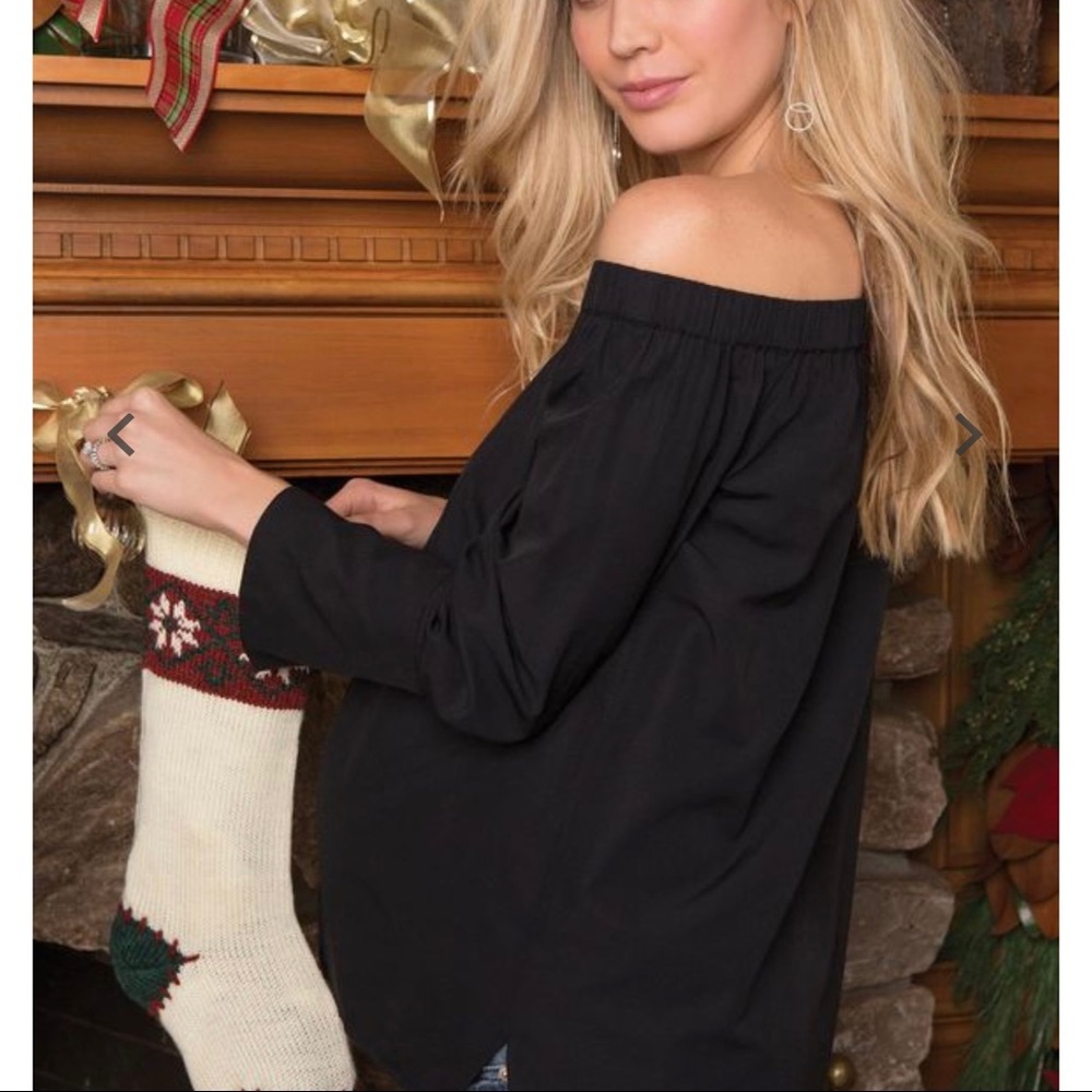 Off The Shoulder Maternity Top